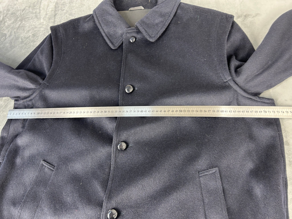 Cappotto car coat blu navy vintage – Uomo Taglia L