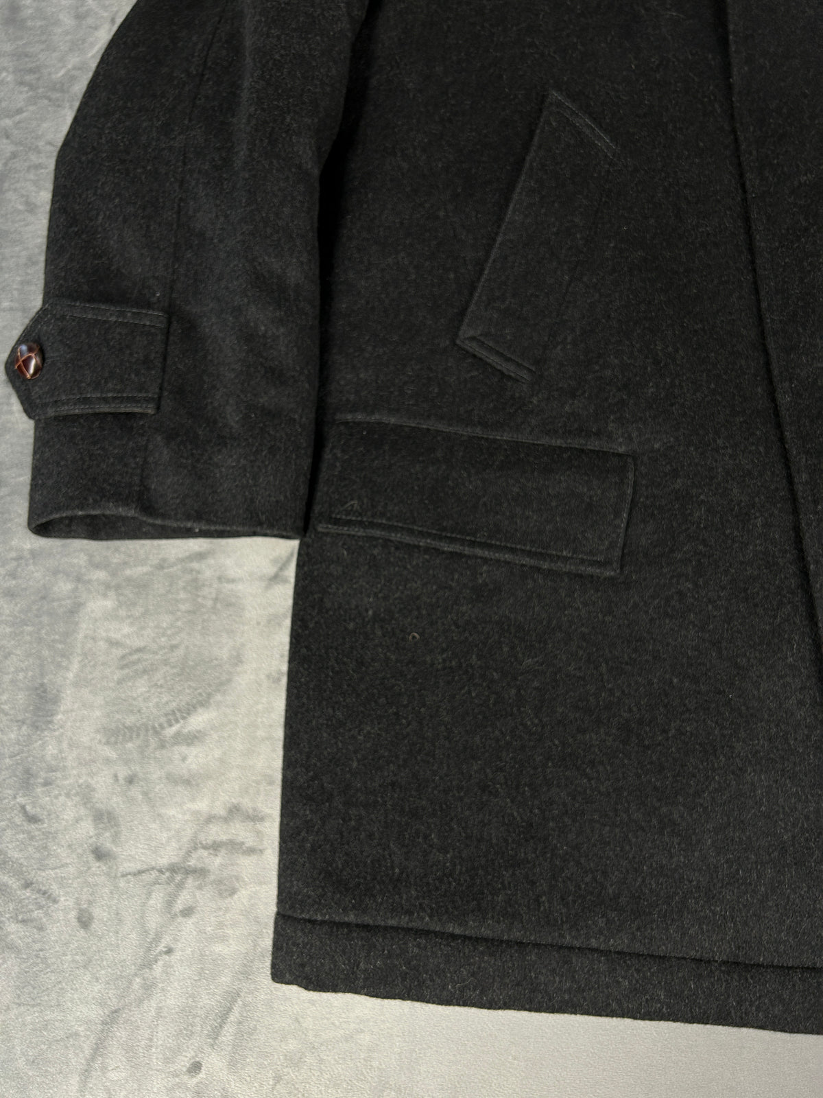 Cappotto car coat grigio antracite Auzinger vintage – Uomo Taglia M
