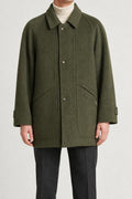 Cappotto loden verde militare Dowsen vintage – Uomo Taglia L