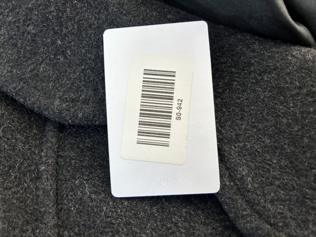 Cappotto grigio antracite in pura lana vintage – Donna Taglia L