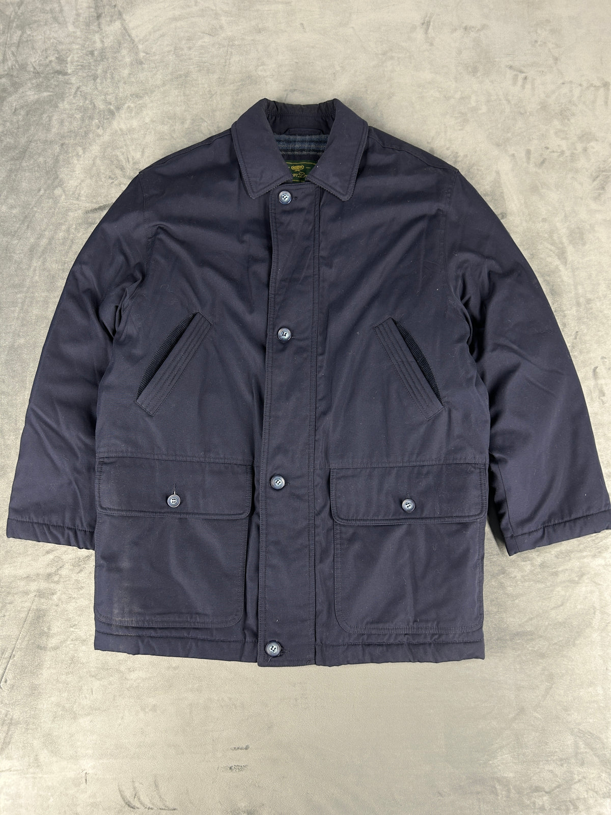 Giaccone field imbottito blu navy European Project vintage – Uomo Taglia L