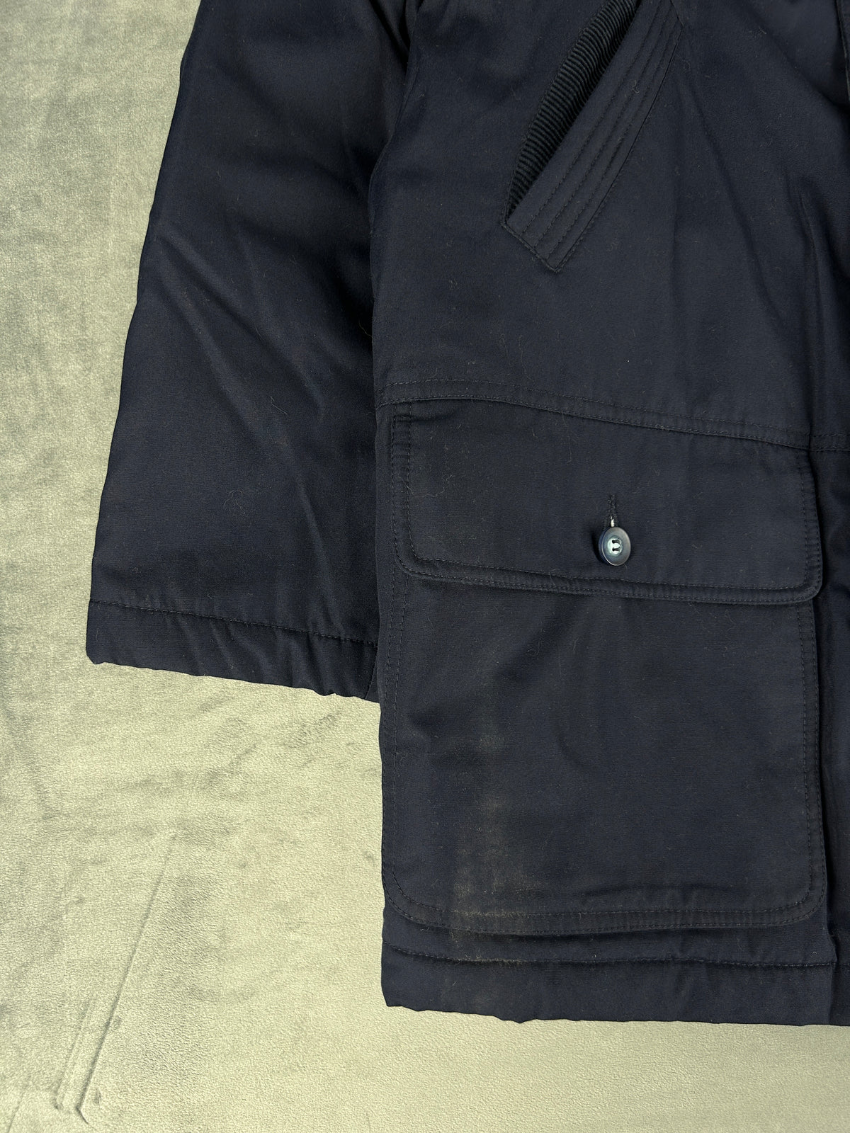 Giaccone field imbottito blu navy European Project vintage – Uomo Taglia L