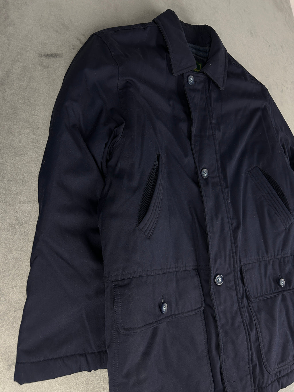 Giaccone field imbottito blu navy European Project vintage – Uomo Taglia L