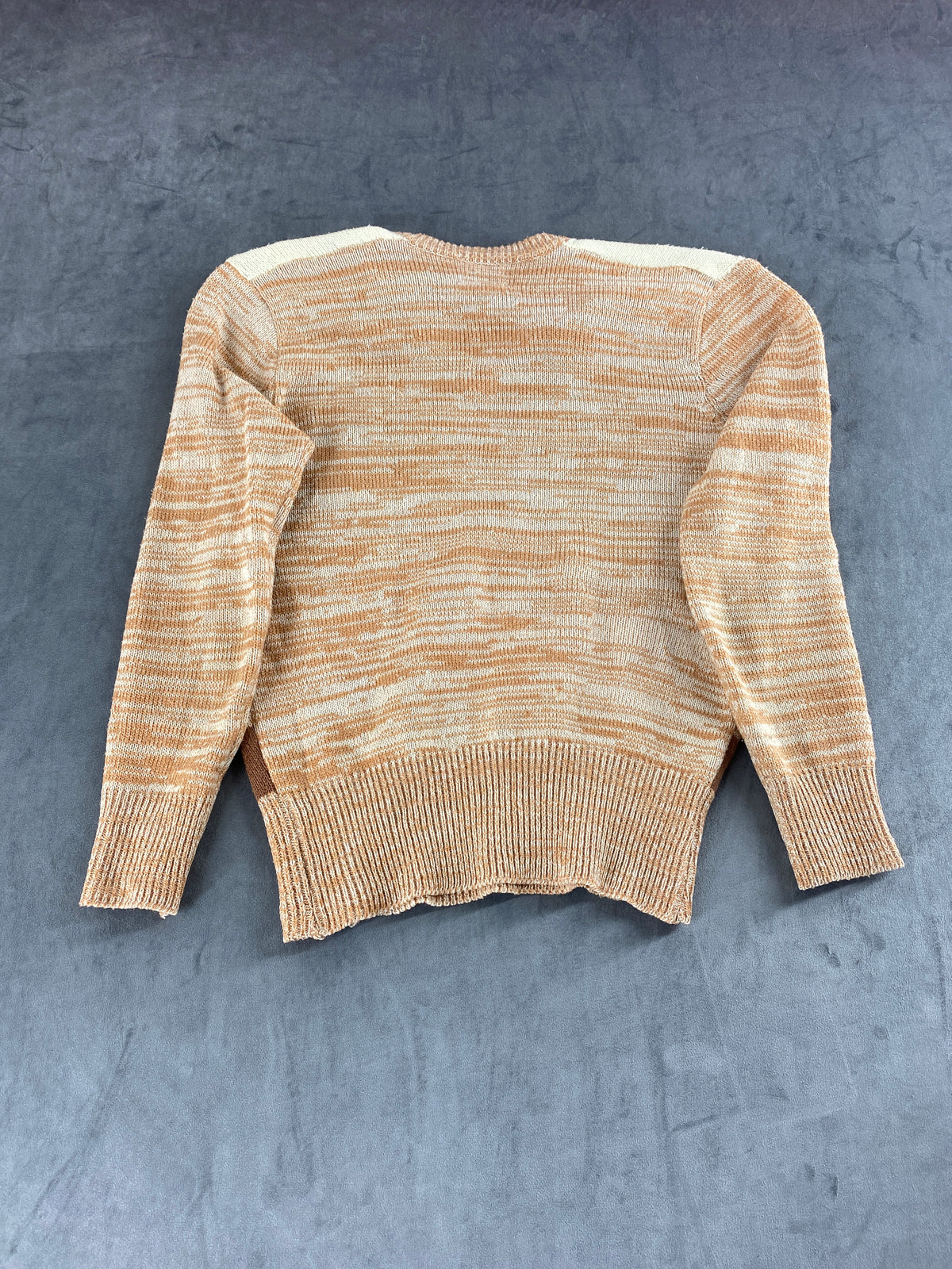 Maglione scollo a V a fantasia paesaggio Majestic vintage – Donna Taglia M
