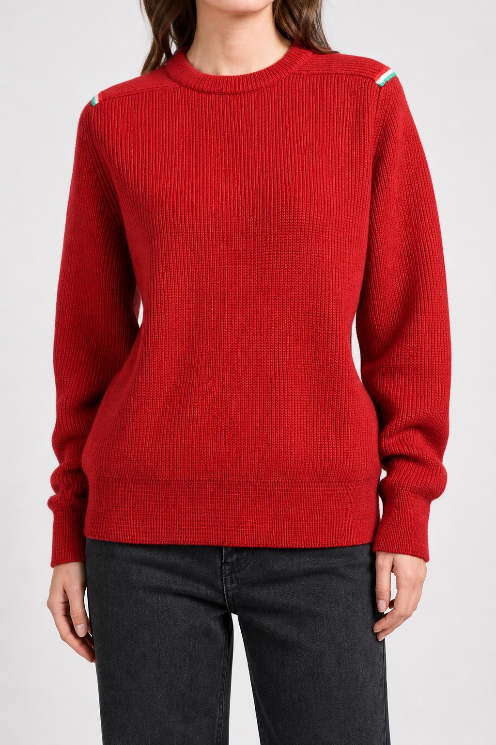 Maglione a coste rosso Morris Torino vintage – Donna Taglia L (IT 44)
