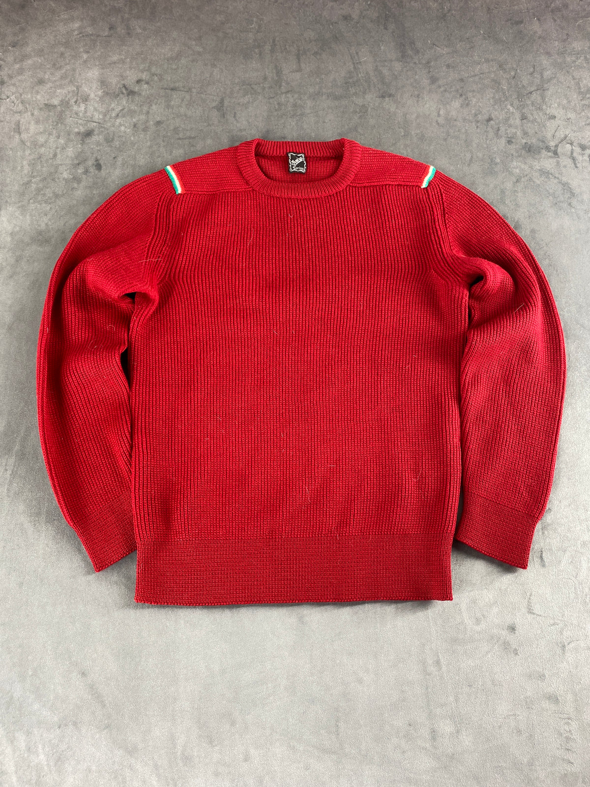 Maglione a coste rosso Morris Torino vintage – Donna Taglia L (IT 44)