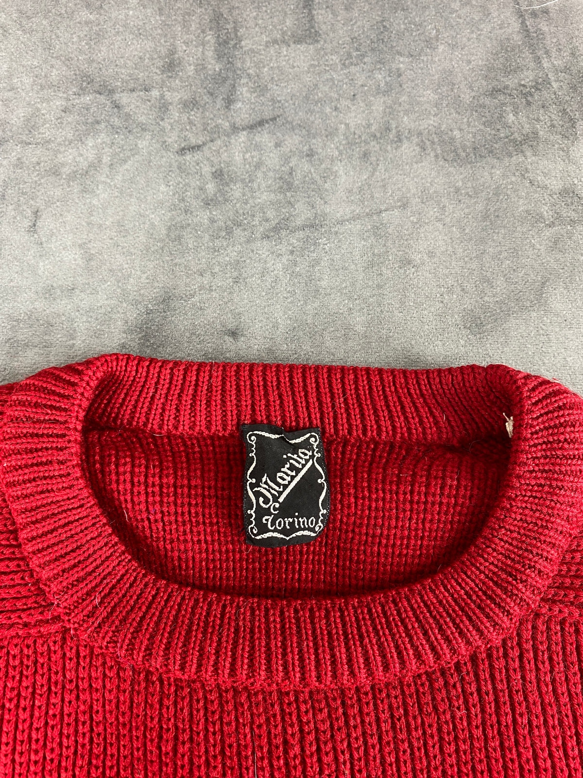 Maglione a coste rosso Morris Torino vintage – Donna Taglia L (IT 44)